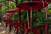 Chiang Mai - The Wat Phan Tao temple, the courtyard. 